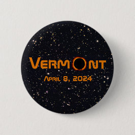 Totally Vermont 2024 Solar Eclipse Button
