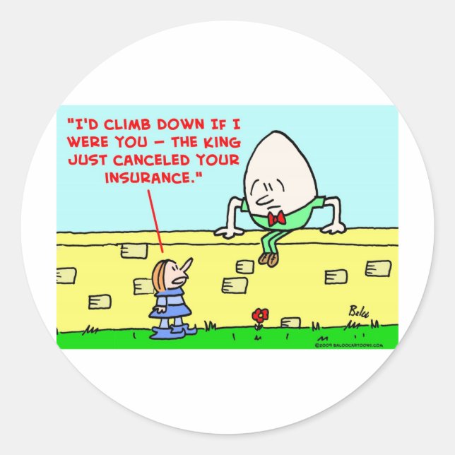 Totalversicherung Runder Aufkleber (Vorderseite)