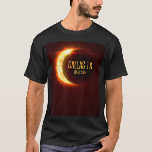 Totalweg Dallas Tx 4.8.24 Gesamter Solar-Ecli T-Shirt