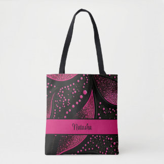 Totbeutel in Schwarz und Heiß rosa mit individuell