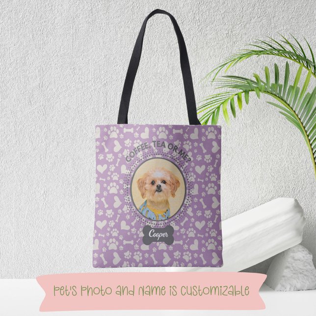 Totbeutel mit individuellem Portrait und Name des  (Carry Your Pet Portrait On The Go!)