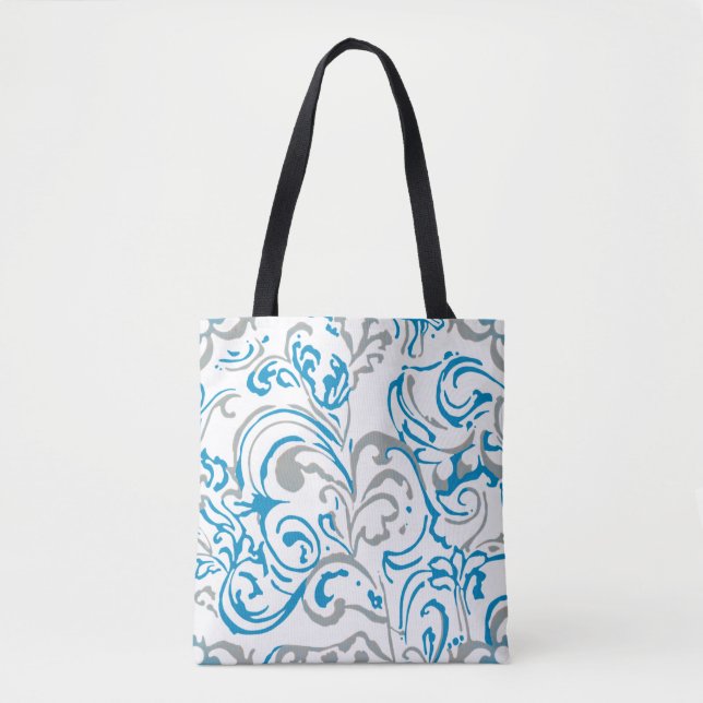 Tote bag-abstract blue (Vorderseite)