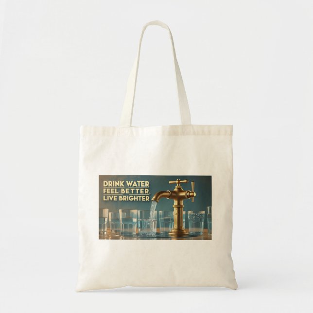Tote Bag - achtsames Leben. Tragetasche (Vorne)