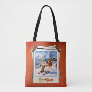 Tote Bag Alpen Kek und Ina - Geschenk mit Korkeffe