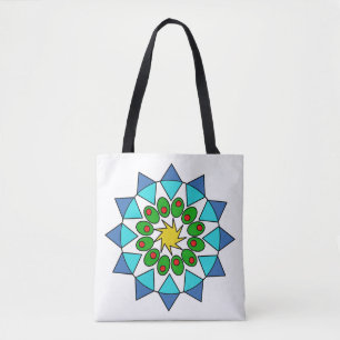 Tote Bag (ao) - Farbige Mandala