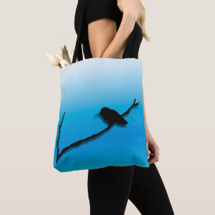 Tote Bag (ao) - Hummingbird auf der Zweigstelle