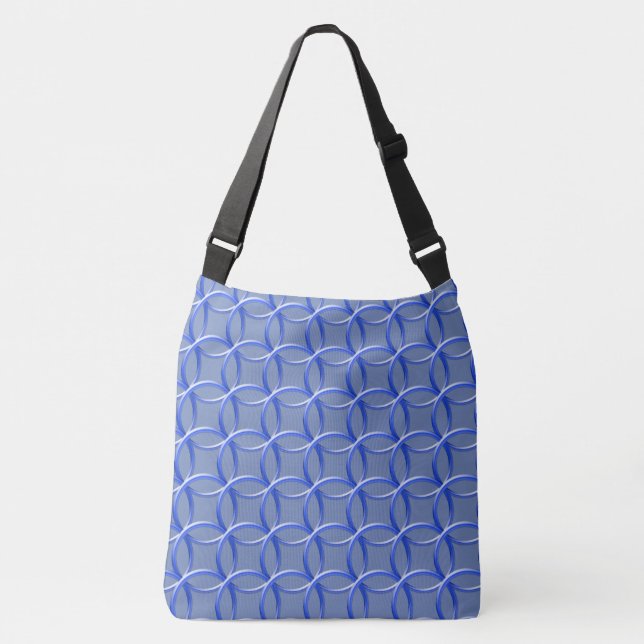 Tote Bag (ao) - Intertwined Blue Rings Tragetaschen Mit Langen Trägern (Vorderseite)