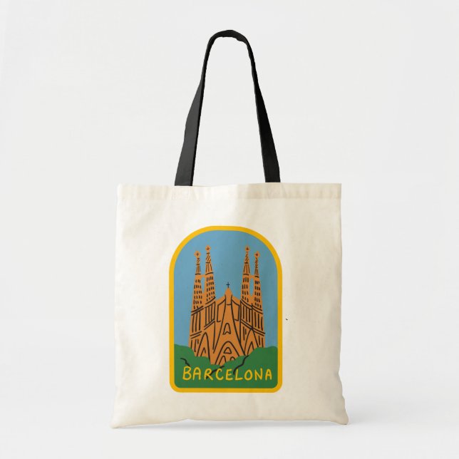 Tote Bag Barcelona Tragetasche (Vorne)
