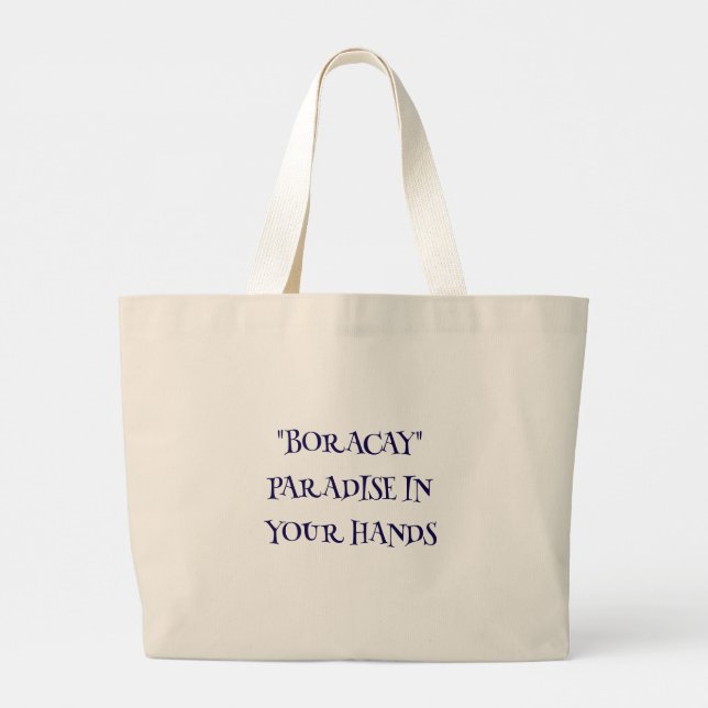 Tote Bag - Boracay Edition Jumbo Stoffbeutel (Rückseite)