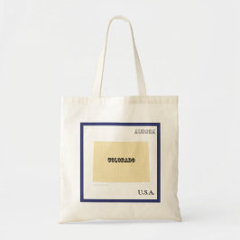 Tote Bag - Colorado State Map with City Tragetasche