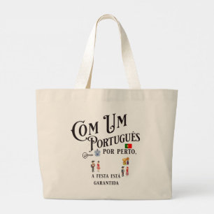 Tote Bag Com um Portugues por perto Jumbo Stoffbeutel