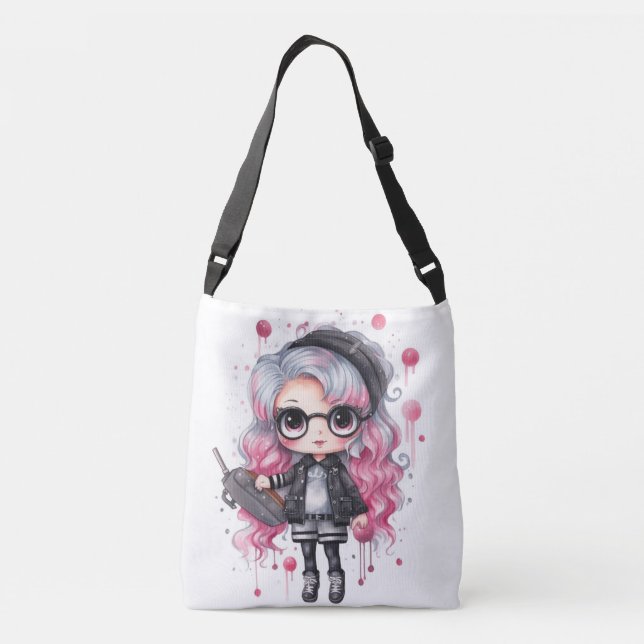Tote Bag Design Tragetaschen Mit Langen Trägern (Rückseite)