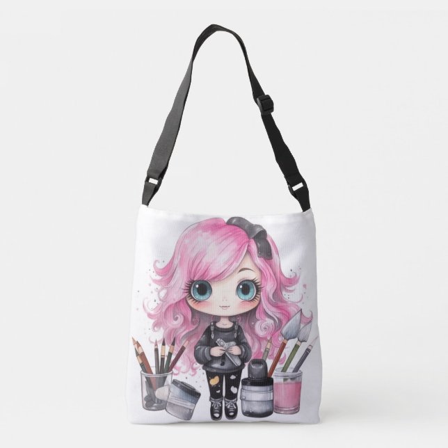 Tote Bag Design Tragetaschen Mit Langen Trägern (Rückseite)