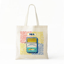 Tote Bag Eclectic Sardines Design | Personalisierb