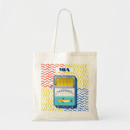 Tote Bag Eclectic Sardines Design | Personalisierb Tragetasche