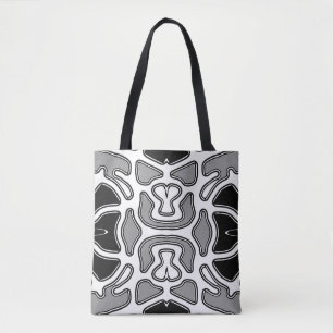 Tote Bag, Ein lebendiges Schwarz-Weiß klassisches