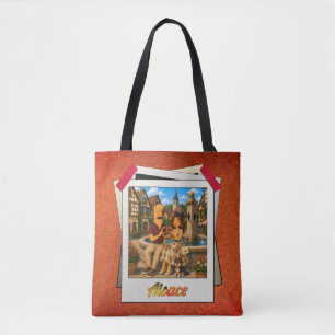 Tote Bag Elsass Kek und Ina - Geschenk mit Korkeff