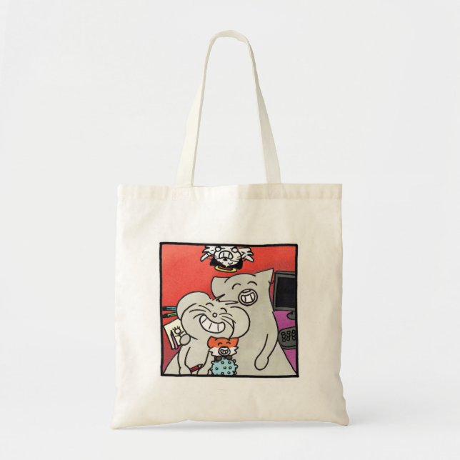 Tote Bag „Familieportrait Ragnagna " Tragetasche (Vorne)