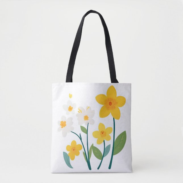 Tote Bag-Flower Design (Vorderseite)