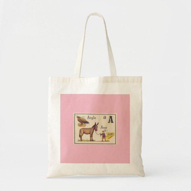 Tote Bag FRENCH ALPHABET ILLUSTRATION Tragetasche (Vorne)