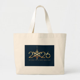 Tote Bag-Frohes Neues Jahr 2026  Jumbo Stoffbeutel