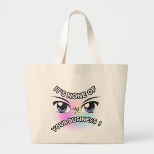 Tote Bag : Geht dich nichts an Jumbo Stoffbeutel