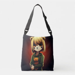 Tote Bag Girl Green Sweater Tragetaschen Mit Langen Trägern