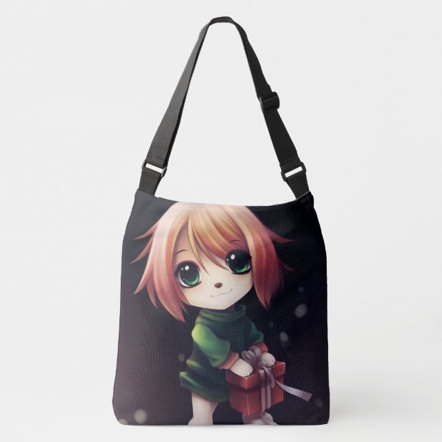 Tote Bag Girl Ohrs Tragetaschen Mit Langen Trägern (Vorderseite)