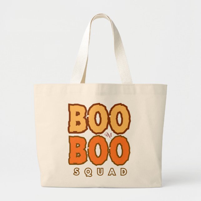 Tote Bag : HALLOWEEN Buh Jumbo Stoffbeutel (Vorne)