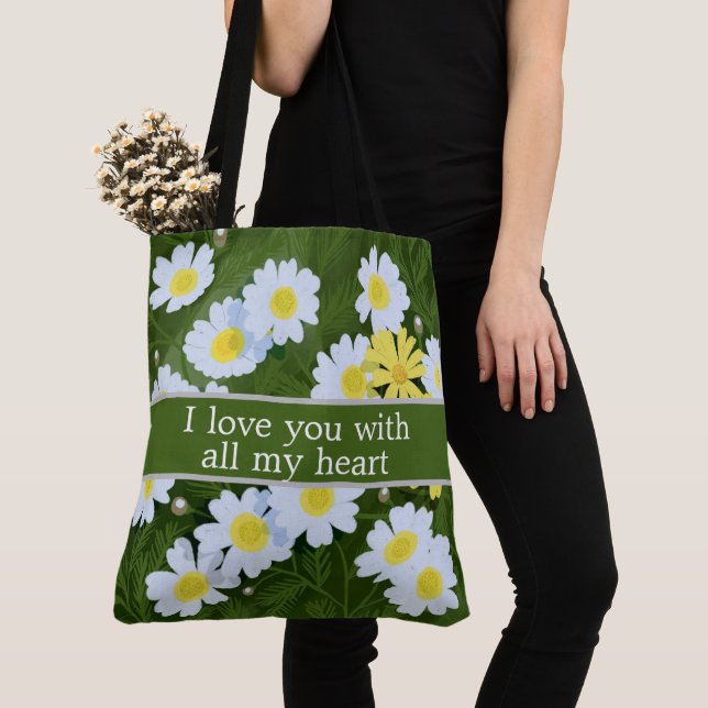 Tote Bag I love you with all my heart (Von Nahem)