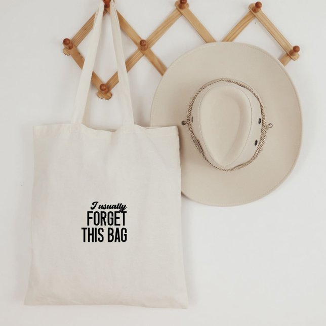 Tote Bag - I Usually Forget This Bag Tragetasche (Von Creator hochgeladen)
