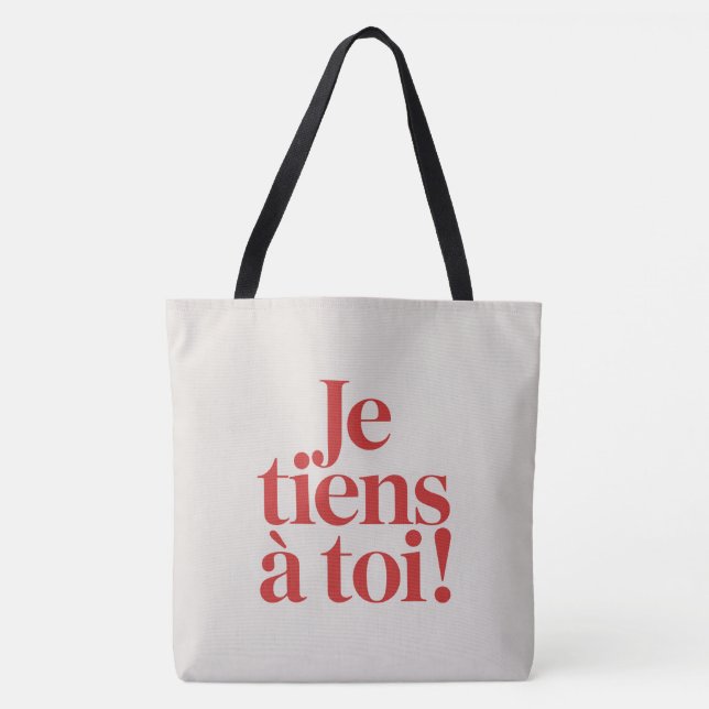 Tote Bag Ich halte zu dir ! (Vorderseite)