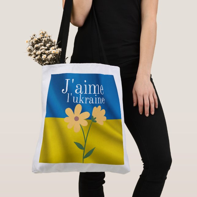 Tote Bag Ich liebe die Ukraine (Von Nahem)