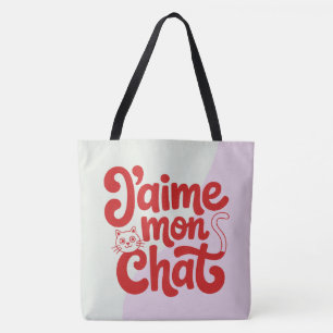 Tote Bag Ich liebe meine Katze