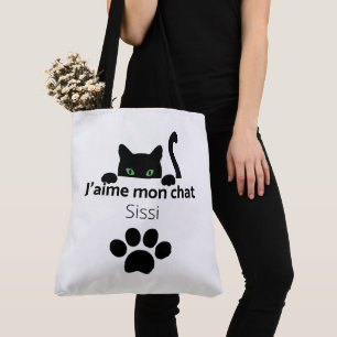 Tote Bag Ich liebe meine Katze Sissi