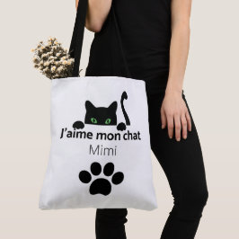 Tote Bag Ich liebe meine Mimi-Katze