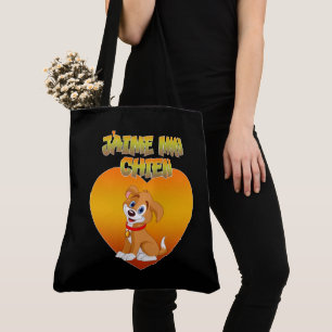 Tote Bag Ich liebe meinen Hund