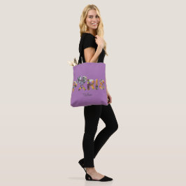 Tote Bag Ich liebe Paris mit städtischem Hintergru