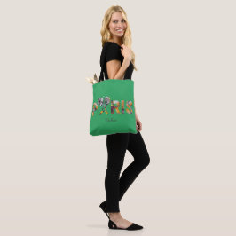 Tote Bag Ich liebe Paris mit städtischem Hintergru