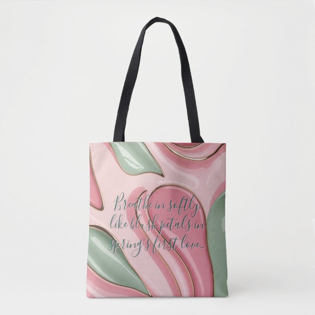 Tote bag in stylish abstract graphic (Vorderseite)