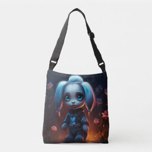 Tote Bag Kleines Mädchen mit schönem Haar Tragetaschen Mit Langen Trägern