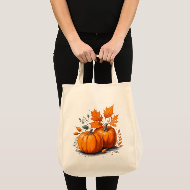 Tote Bag Kürbis Tragetasche (Vorderseite (Produkt))