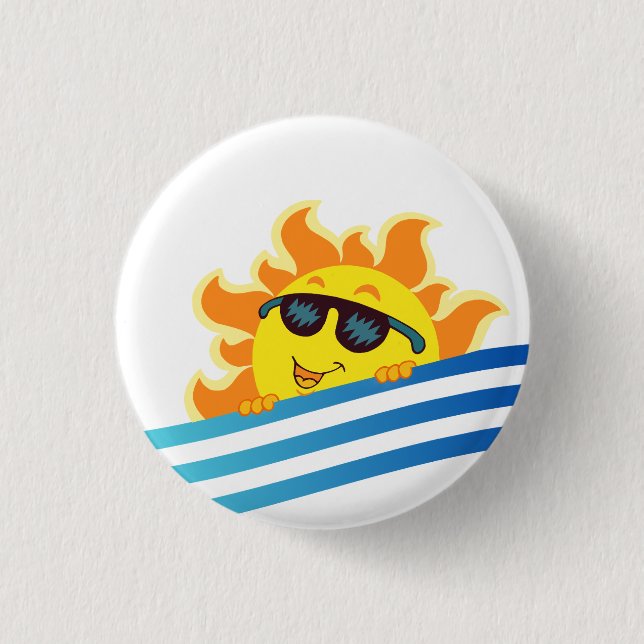 Tote Bag Lächeln Sonne Button (Vorderseite)