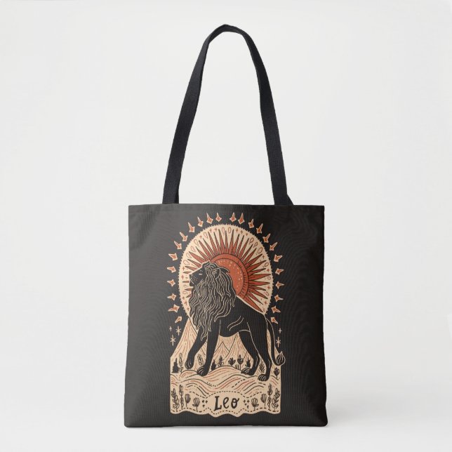 Tote Bag Leo Celestial Zodiac Art (Vorderseite)