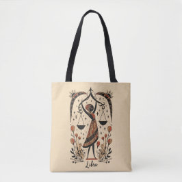 Tote Bag Libra Celestial Zodiac Art