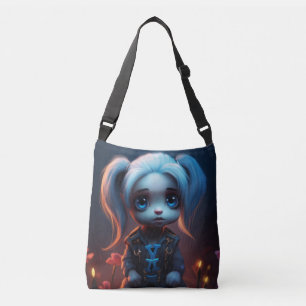 Tote Bag Little Girl with beautiful hair Tragetaschen Mit Langen Trägern
