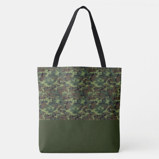 Tote Bag LRGE Green Camouflage (Vorderseite)