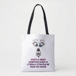 Tote Bag Lustiges Gesichtszitat