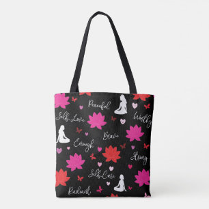 Tote Bag Minimalistischer Wellness-Tote Bag