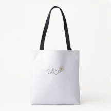 Tote Bag mit Allover-Druck, Mittel